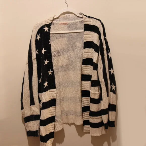 Ces Femme USA long open front cardigan - Picture 3 of 4